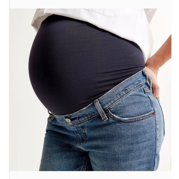 Abercrombie & Fitch Denim - NWT Abercrombie & Fitch The 90's Straight Maternity Jeans Womens 10s/30 Blue